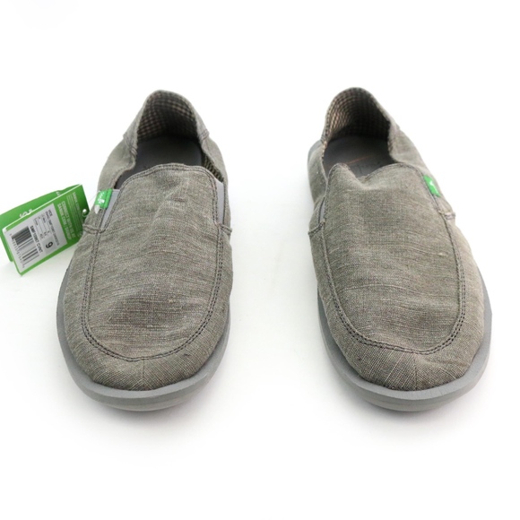 Sanuk Sidewalk Surfers Vice Charcoal Vintage Shoe - Picture 2 of 6